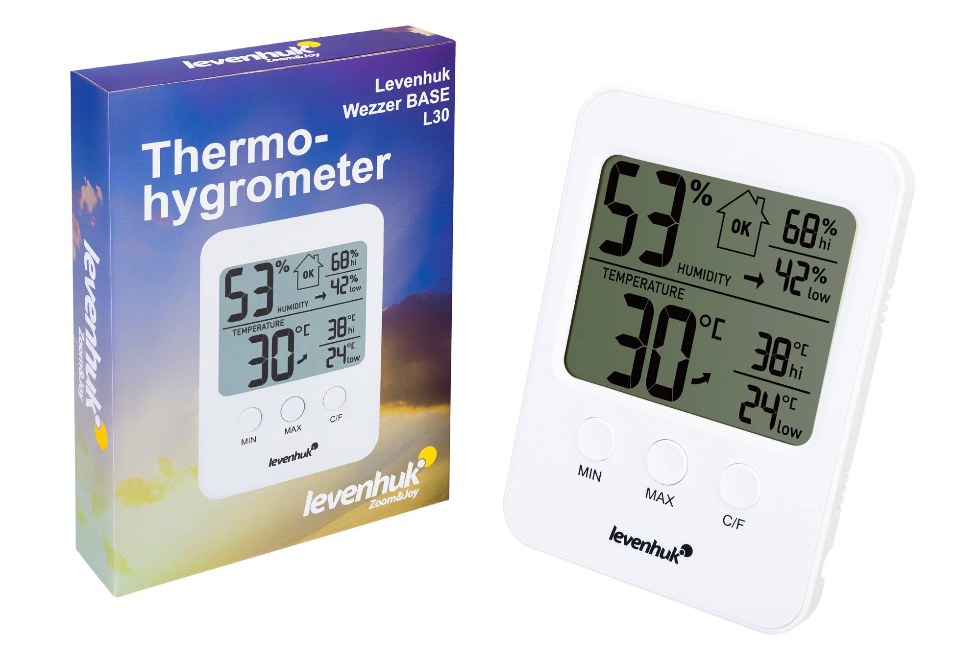 LEVENHUK - Wezzer BASE L30 Thermohygrometer weiss