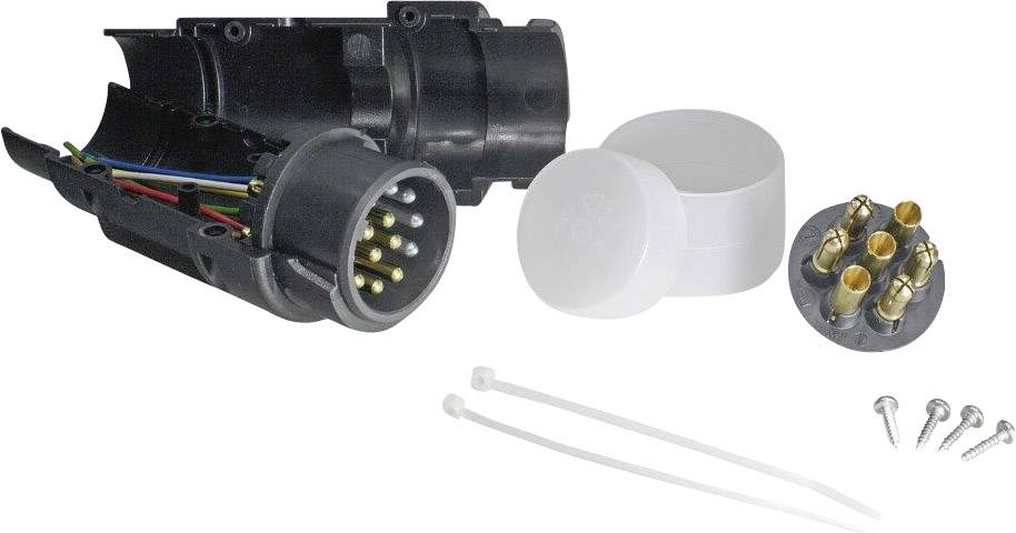 SecoRüt 30200 Kombistecker [Stecker 13polig, Stecker 7polig - Steckdose 13polig, Steckdose 7polig] ABS Kunststoff