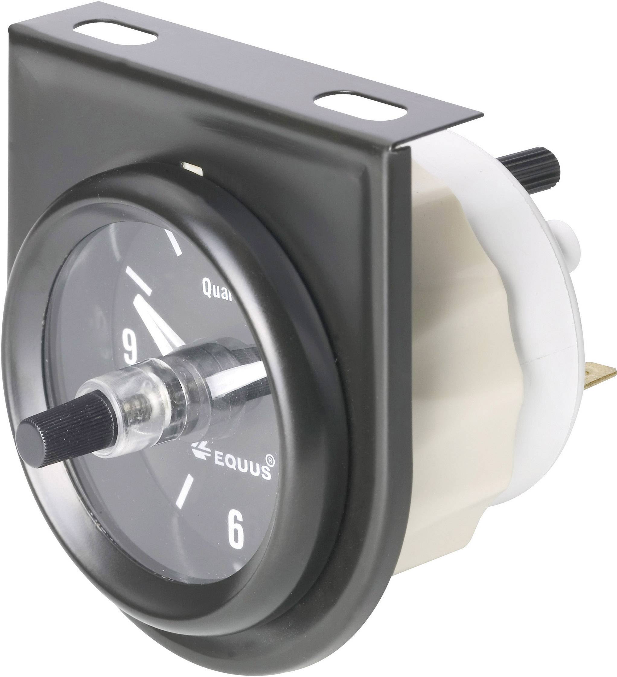 Equus 656789 Kfz Einbauinstrument Quarz-Uhr analog 4 LEDs Blau, Grün, Gelb, Rot 52mm