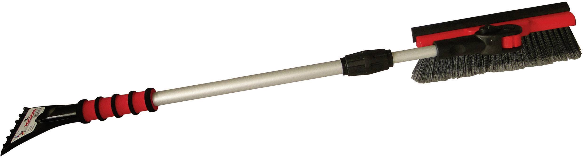 NIGRIN 7800003 Eiskratzer / Schneebesen ausziehbar, Softgriff (ausgezogen)