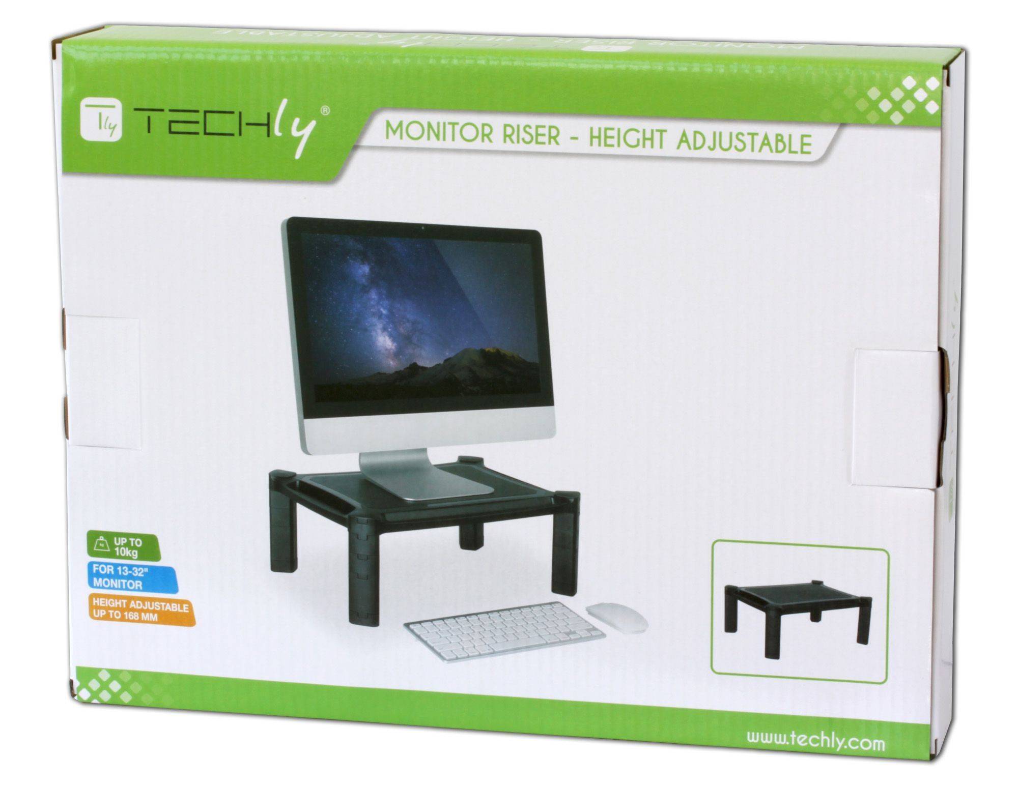 Monitor Riser - Aufstellung - für Monitor / Notebook / Drucker - Kunststoff - Sc