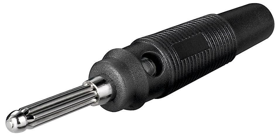 GOOBAY Labor-Büschelstecker, 4 mm, schwarz