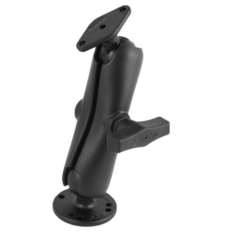 RAM Mounts Aufbau-Set - runde Basisplatte, mittlerer Verbindungsarm, Diamond-Bas...
