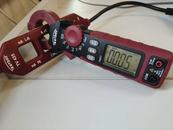 Testboy TV 217 Stromzange digital CAT III 600 V Anzeige (Counts): 4000