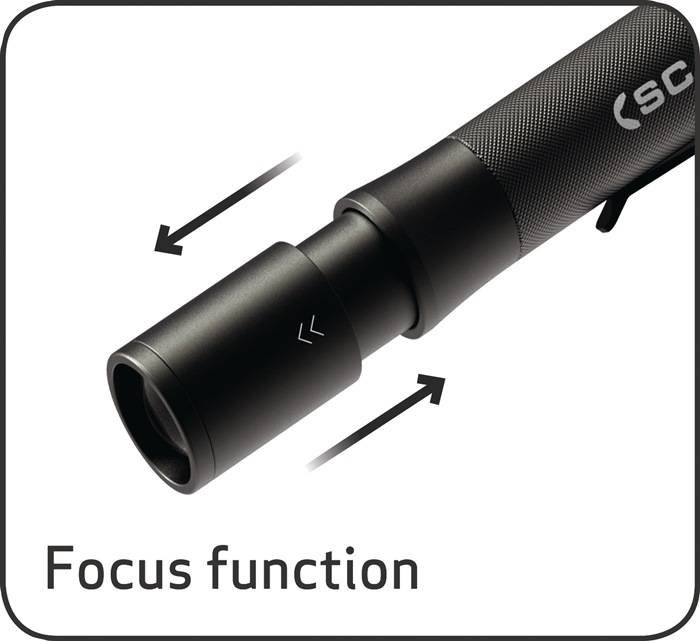 LED-Taschenlampe FLASH PEN 200 lm 2xAAA Batterien 80m SCANGRIP