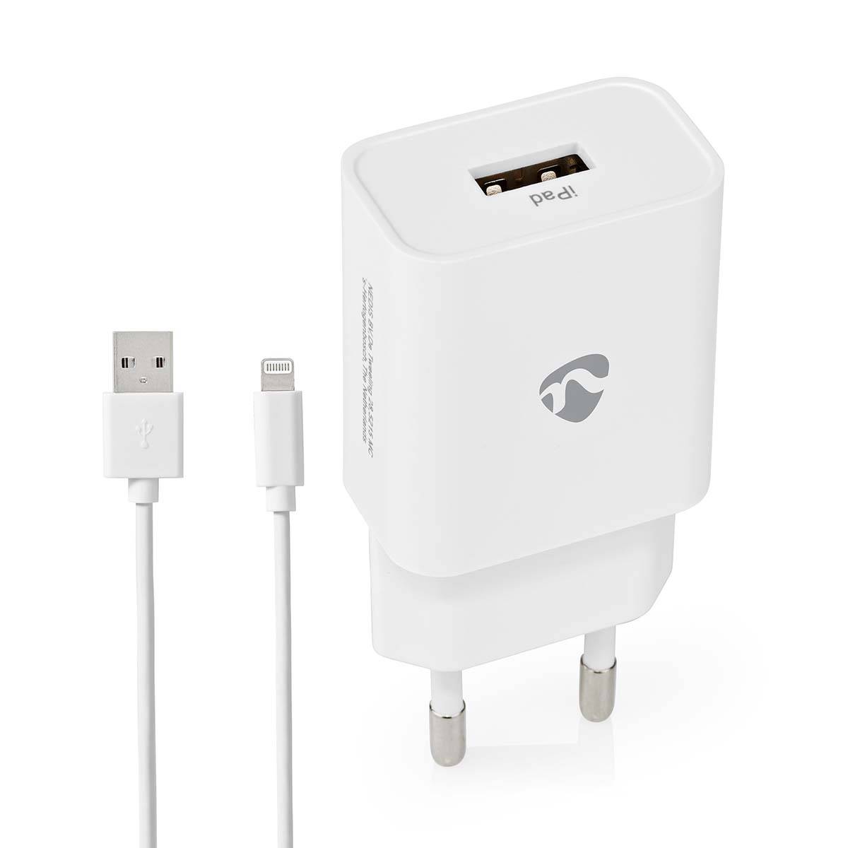 Netzladegerät| 1x 2.4 A| Anzahl der Ausgänge 1| USB-A| Lightning 8-Pin Lose