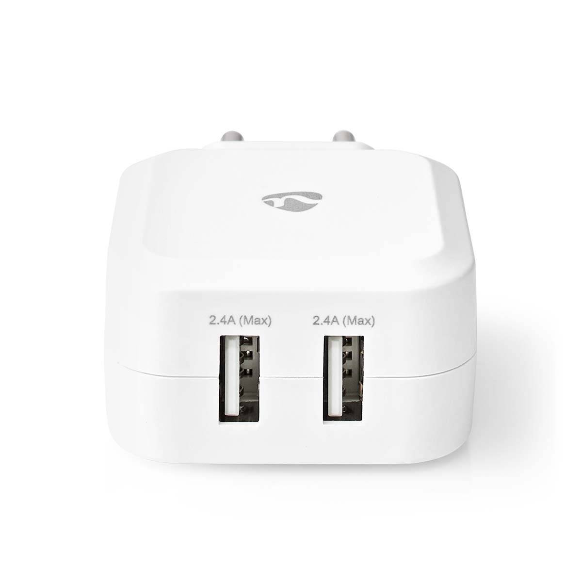 Nedis WCHAU484AWT Ladegerät für Mobilgeräte Universal Weiß USB Drinnen