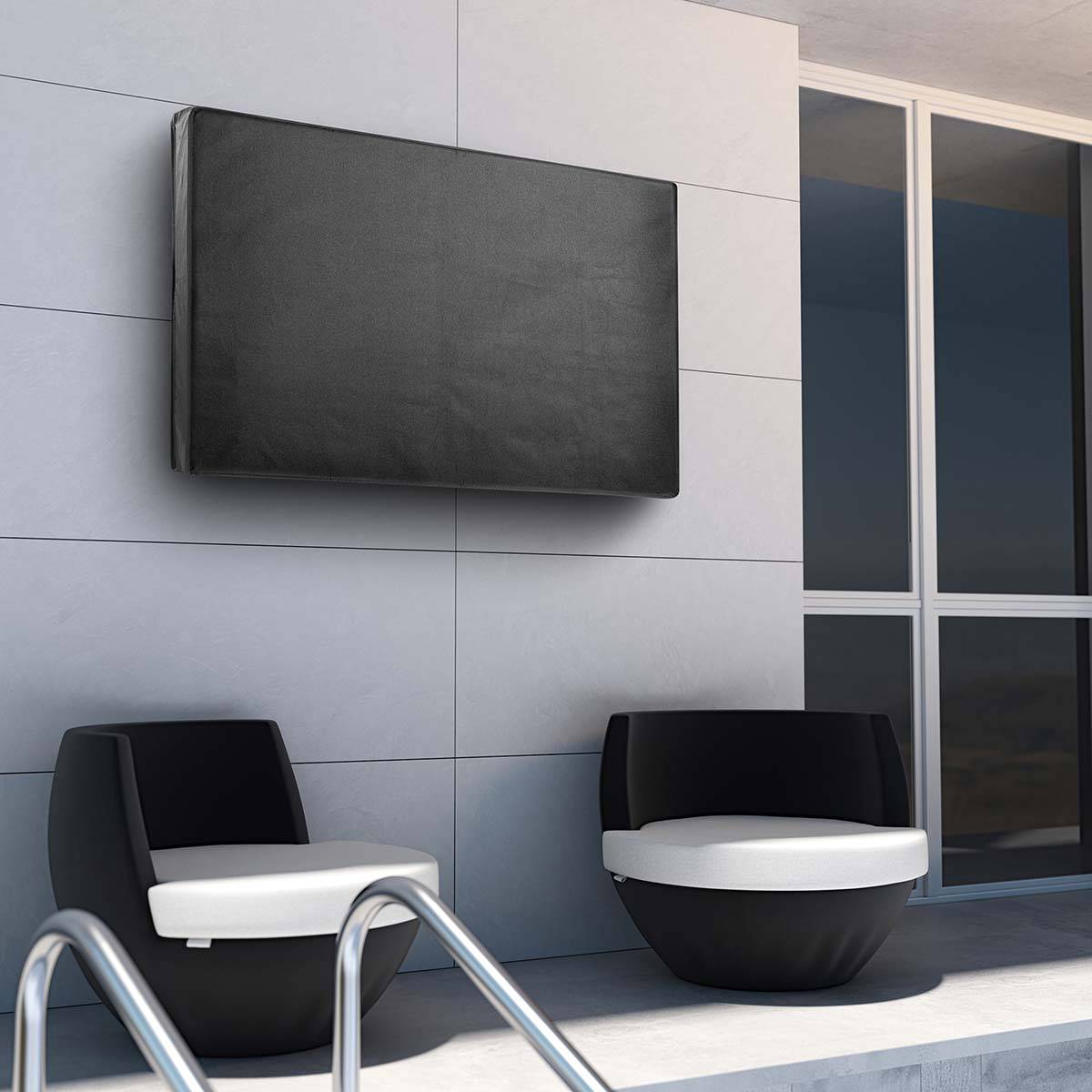 Nedis Outdoor-TV-Schirm-Abdeckung | TVOC4042BK | Schwarz