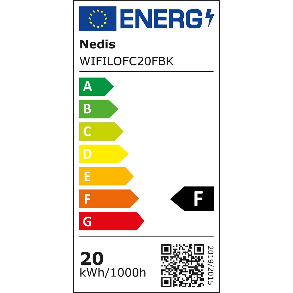 WIFILOFC20FBK - 20 W - LED - 40 Glühbirne(n) - Schwarz - 20 W - Blau - Strahlend
