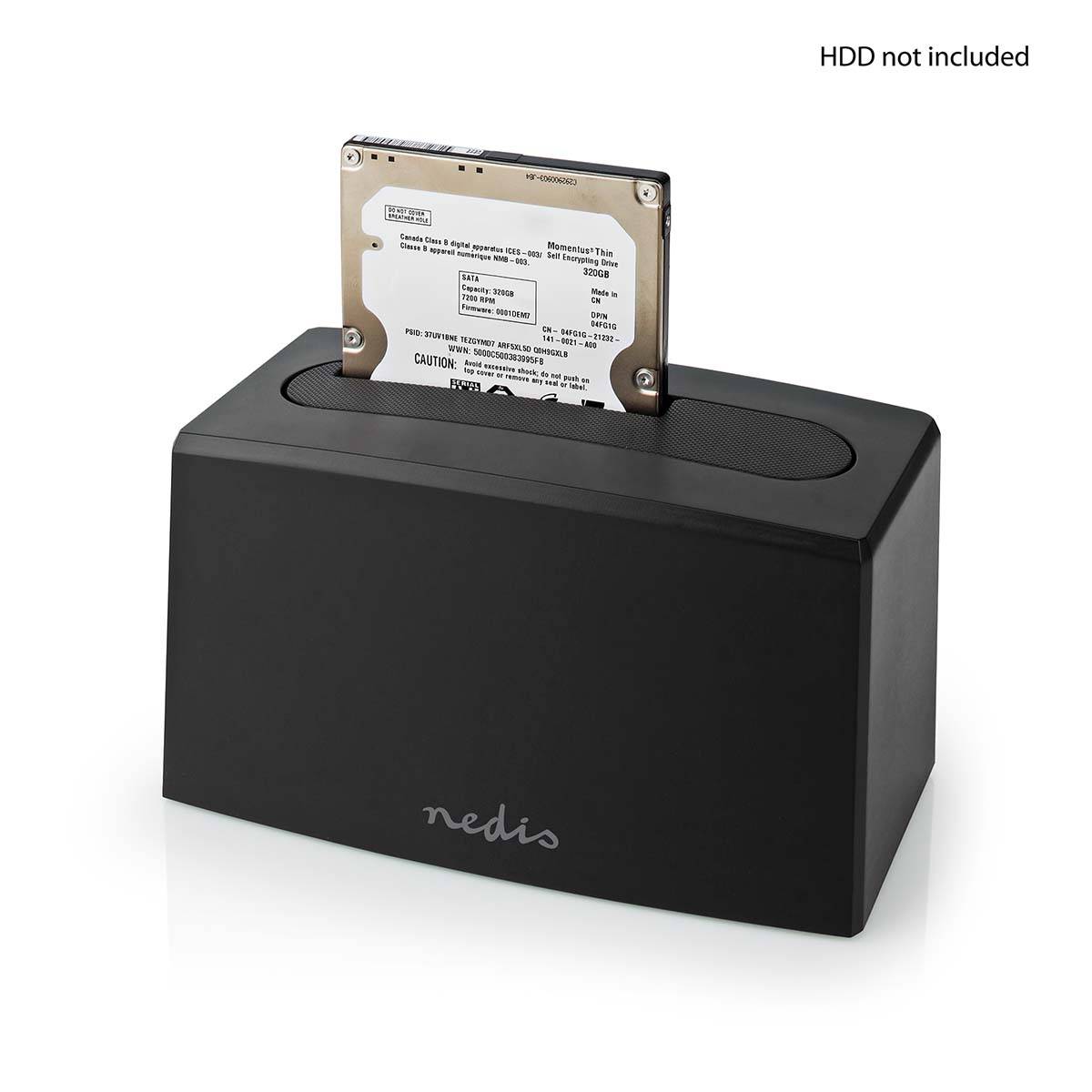 Nedis Festplatten-Dockingstation 1 Festplatte - USB 3.2 Gen1, USB Type-A, 2.5 /