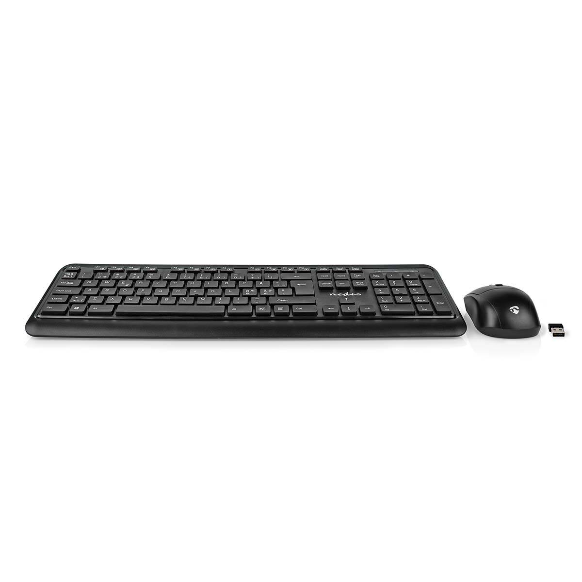 KBMCW100BKND - Volle Größe (100%) - RF Wireless - Membran Key Switch - QWERTY -
