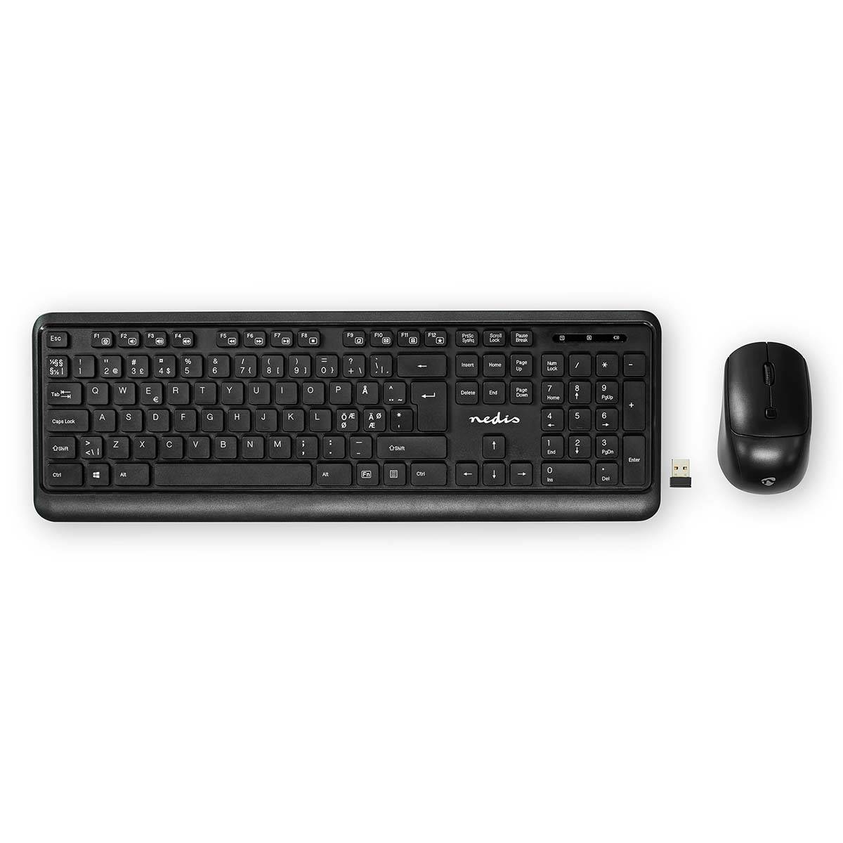 KBMCW100BKND - Volle Größe (100%) - RF Wireless - Membran Key Switch - QWERTY -
