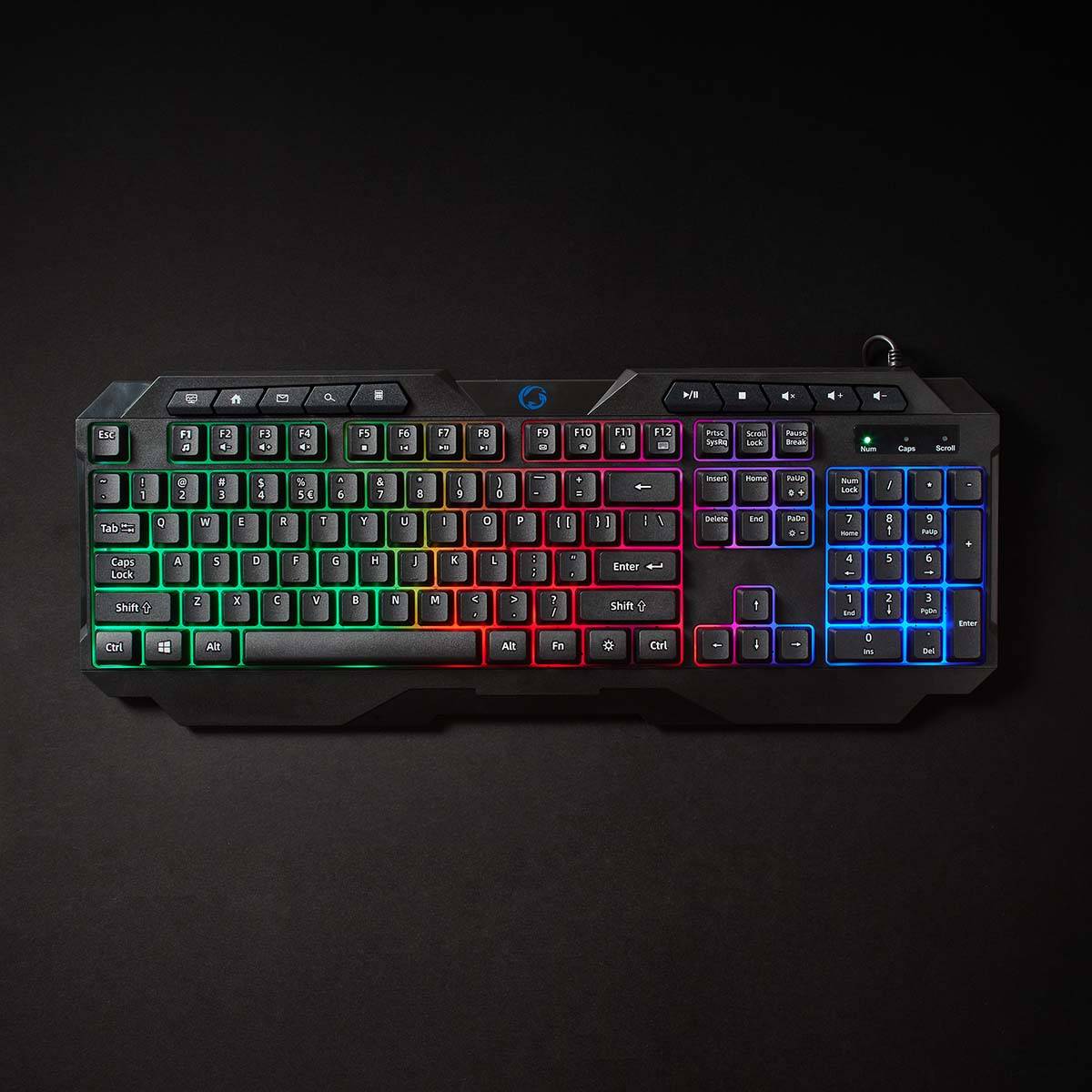 Nedis Wired Gaming Keyboard | GKBD110BKUS | Schwarz