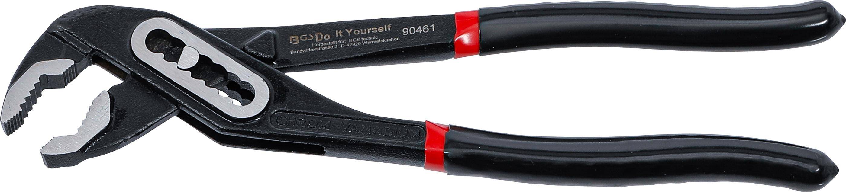 BGS Diy Wasserpumpenzange | mit Durchsteckgewerbe | 250 mm