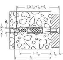 Fischer Deutschl. Universaldübel UX 6x50 6 mm, 4 60 50 mm