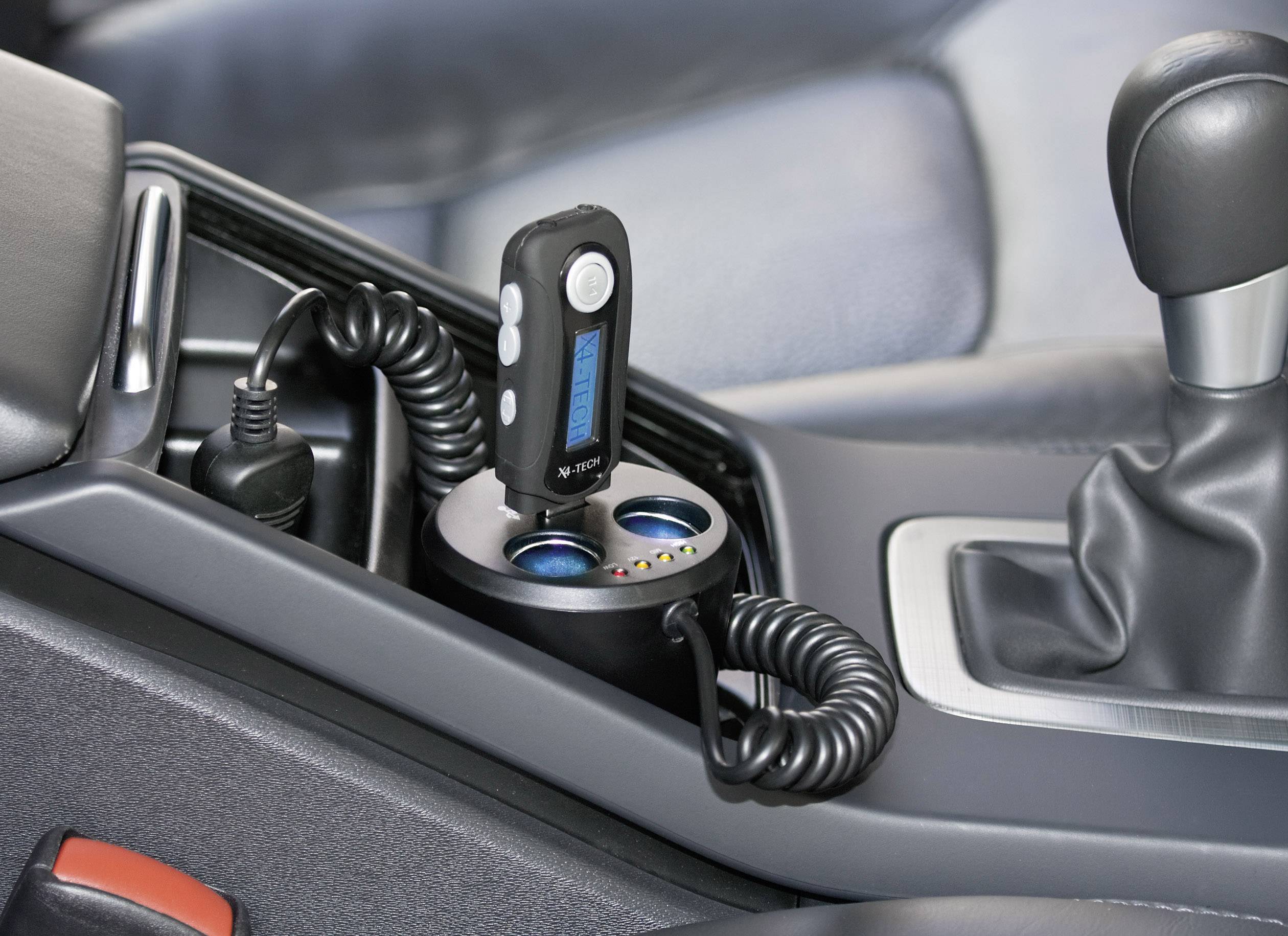 2-fach Verteiler mit USB Zigarettenanzünderstecker