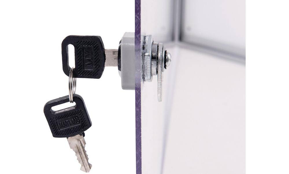 Maul Schaukasten MAULextraslim Verwendung für Papierformat: 6 x DIN A4 Innenbereich 6820608 Aluminium Silber 1 St.