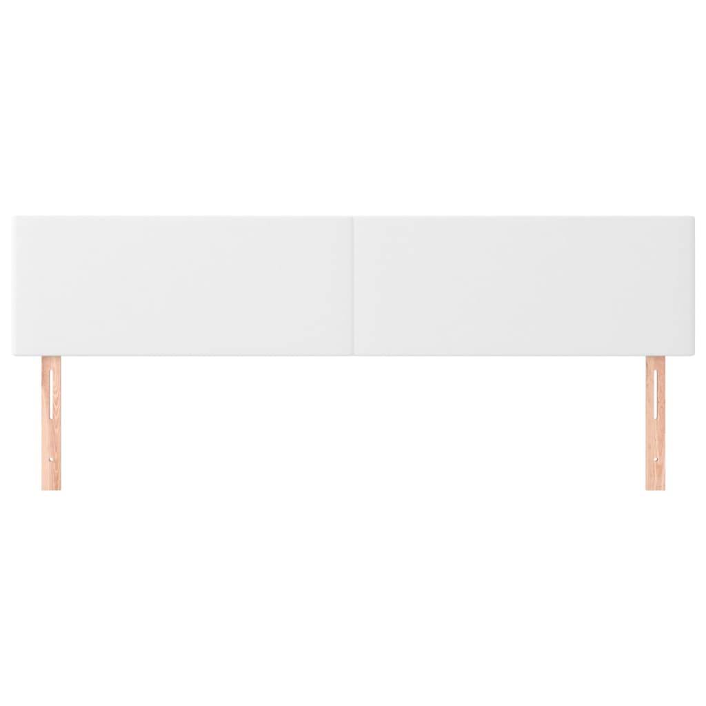 vidaXL Kopfteile 2 Stk. Weiß 90x5x78/88 cm Kunstleder
