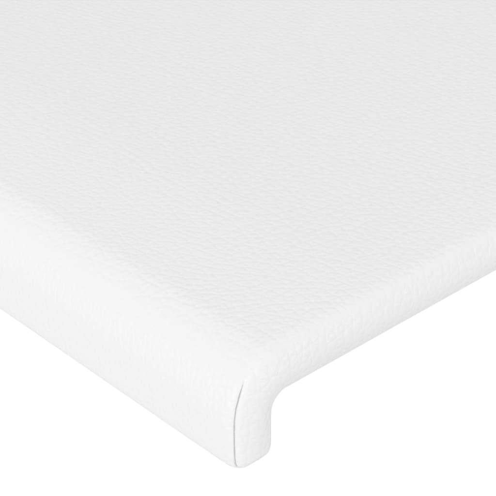 vidaXL Kopfteile 2 Stk. Weiß 90x5x78/88 cm Kunstleder