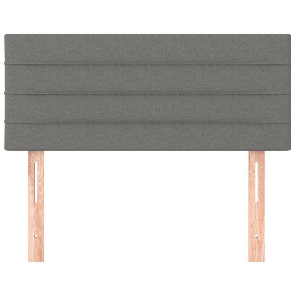 vidaXL Kopfteil Dunkelgrau 100x5x78/88 cm Stoff