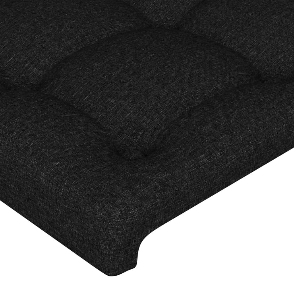 vidaXL Kopfteile 4 Stk. Schwarz 72x5x78/88 cm Stoff