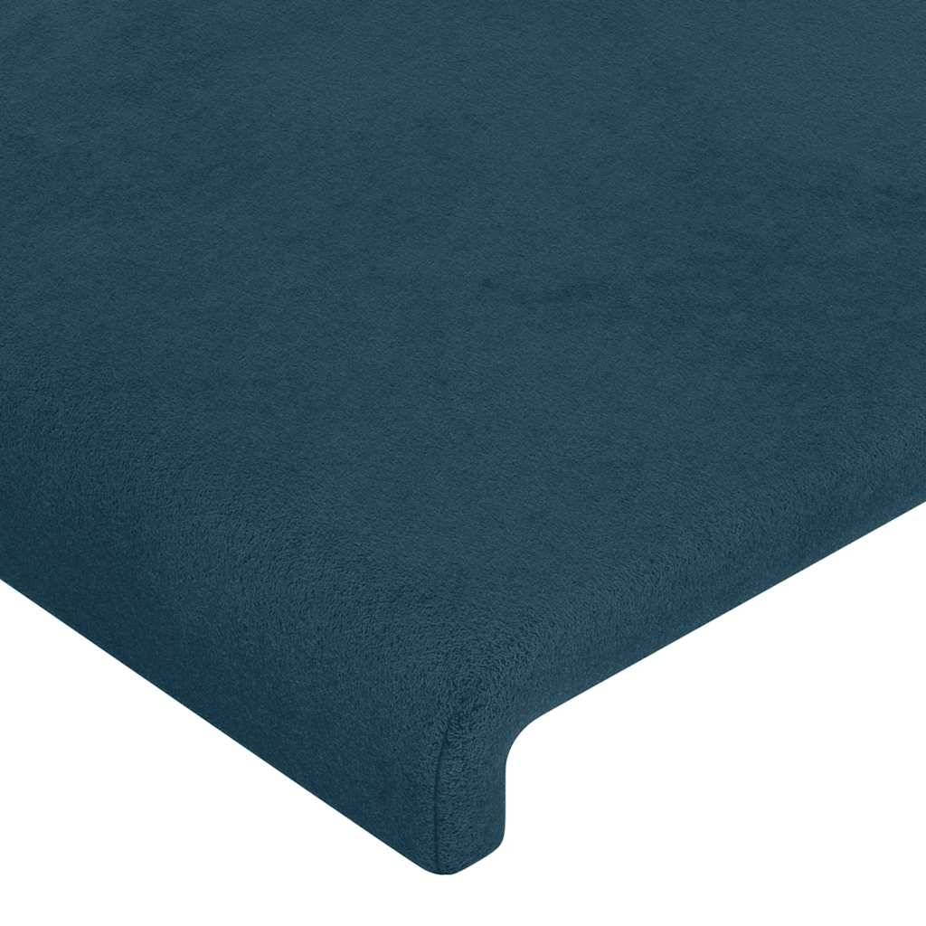 vidaXL Kopfteile 2 Stk. Dunkelblau 90x5x78/88 cm Samt