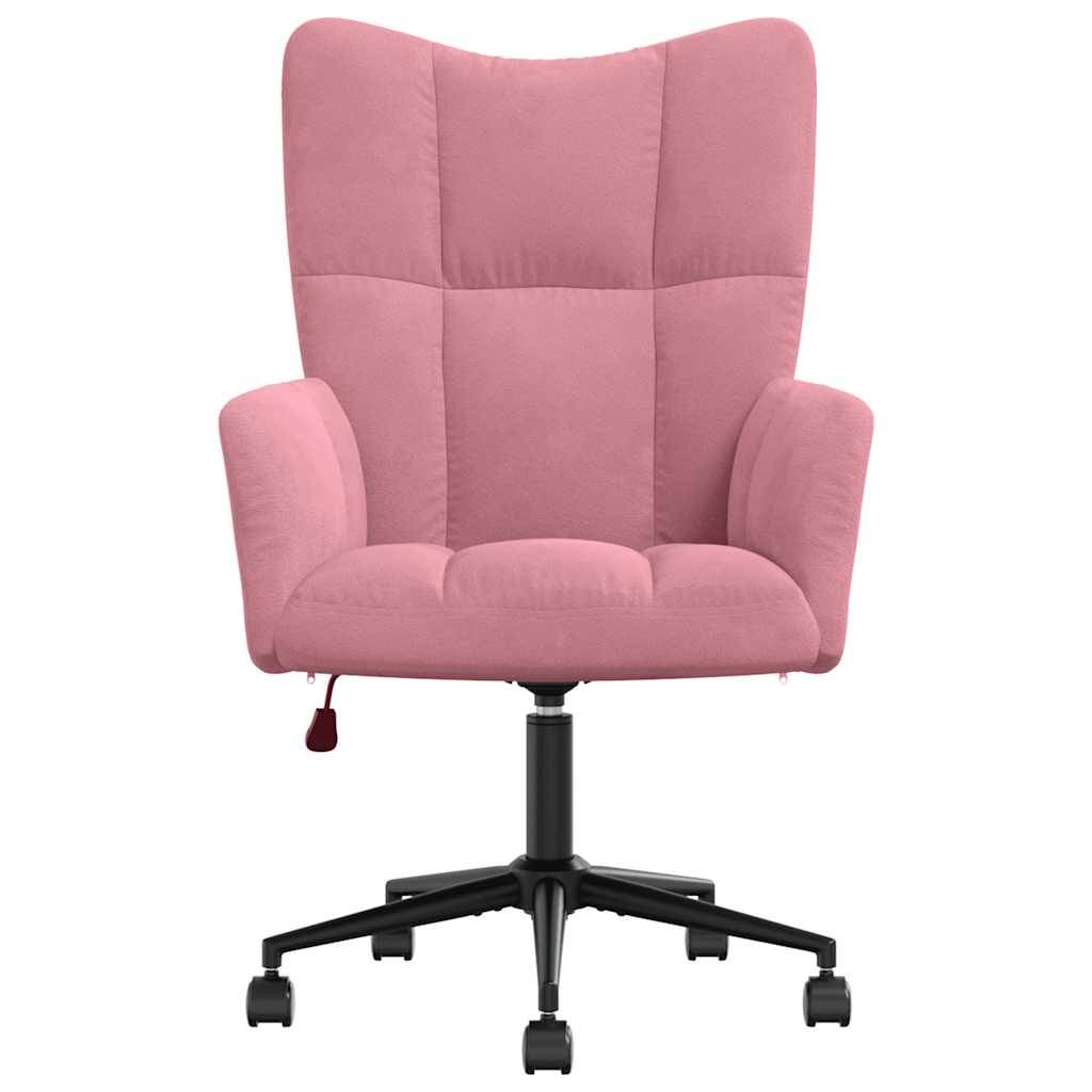 vidaXL Relaxsessel Rosa Samt