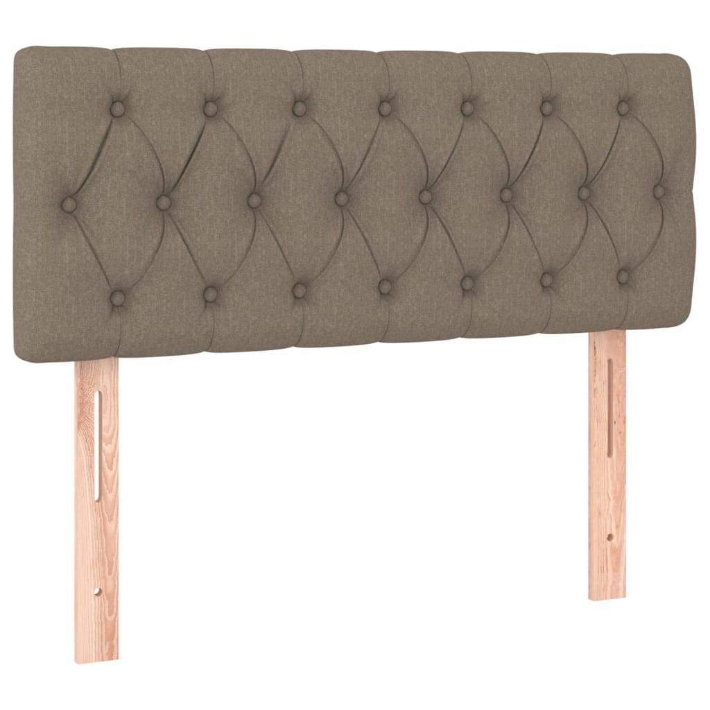 vidaXL LED Kopfteil Taupe 100x7x78/88 cm Stoff