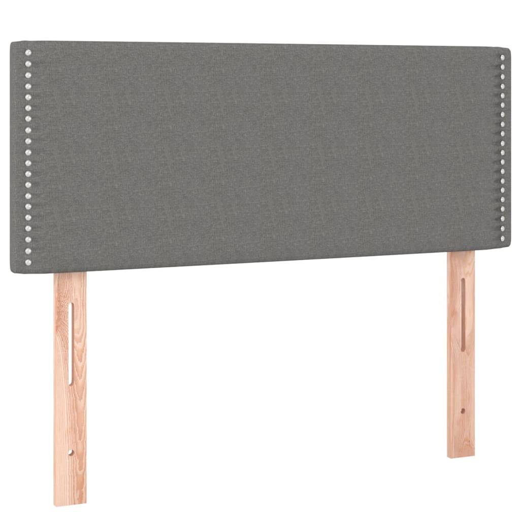 vidaXL LED Kopfteil Dunkelgrau 80x5x78/88 cm Stoff