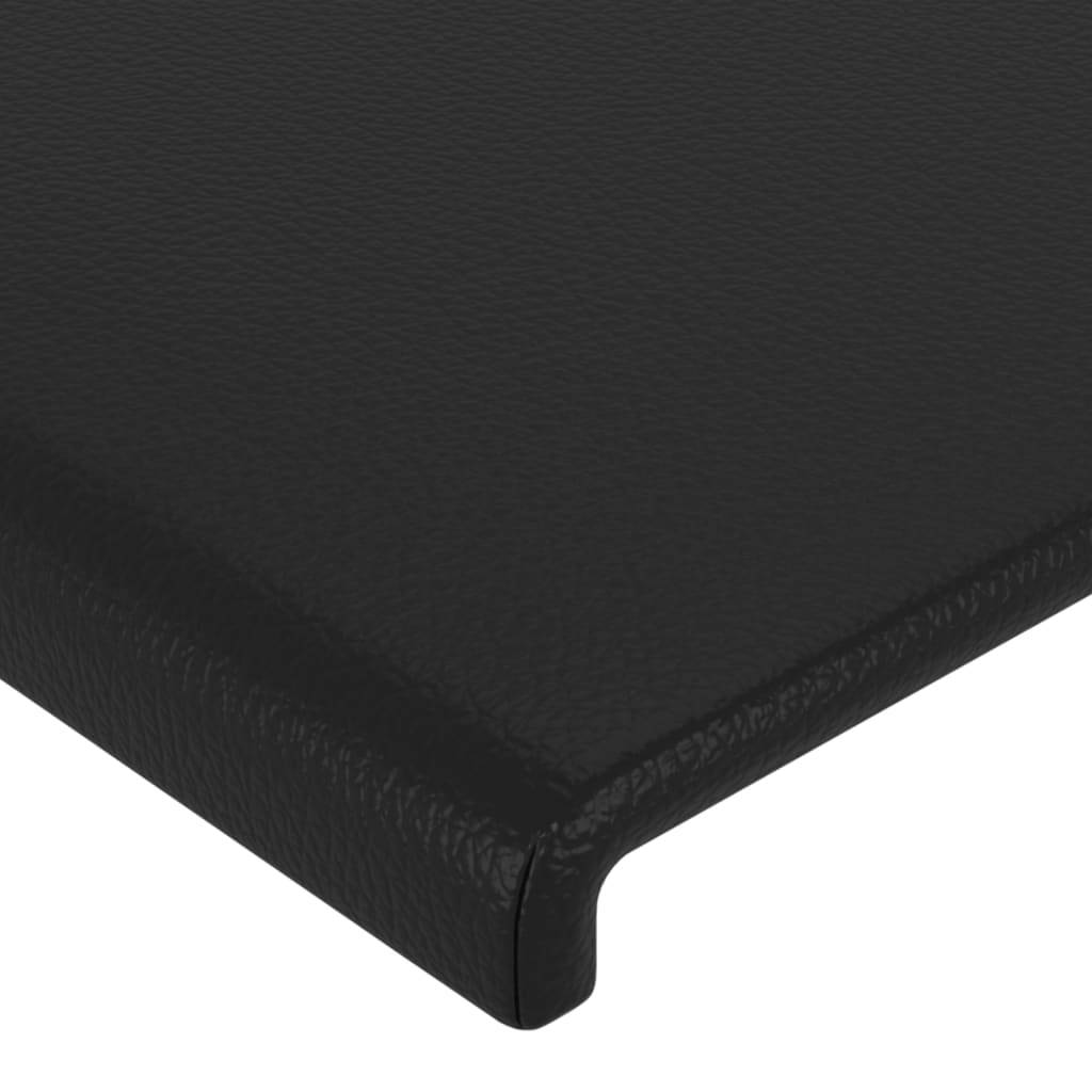 vidaXL Kopfteile 4 Stk. Schwarz 100x5x78/88 cm Kunstleder