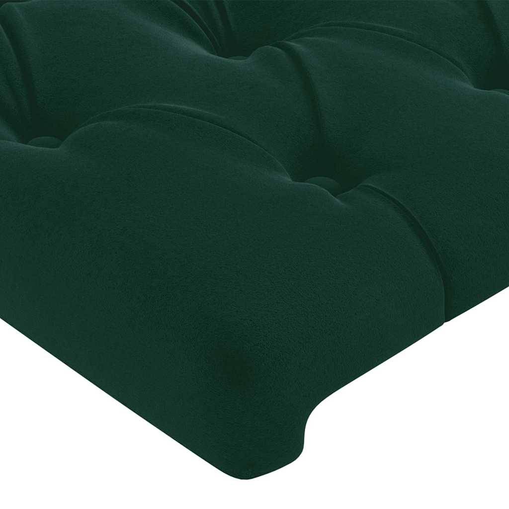 vidaXL Kopfteile 2 Stk. Dunkelgrün 72x7x78/88 cm Samt