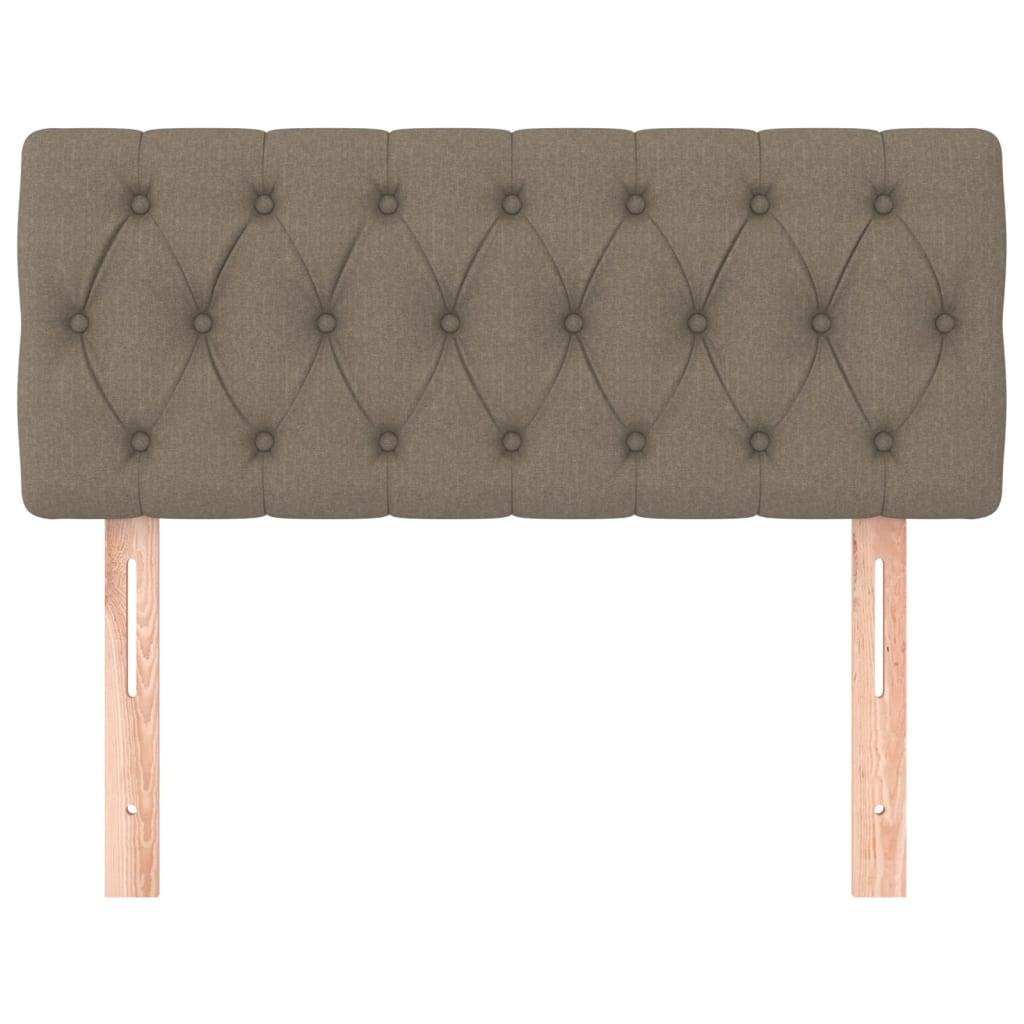 vidaXL Kopfteil Taupe 100x7x78/88 cm Stoff