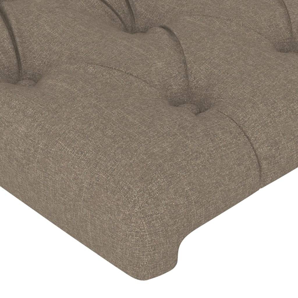 vidaXL Kopfteil Taupe 100x7x78/88 cm Stoff