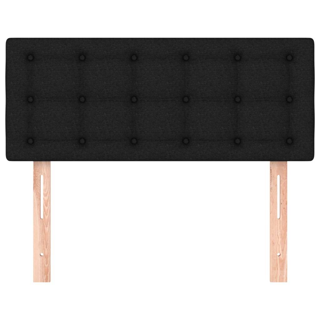 vidaXL Kopfteil Schwarz 90x5x78/88 cm Stoff