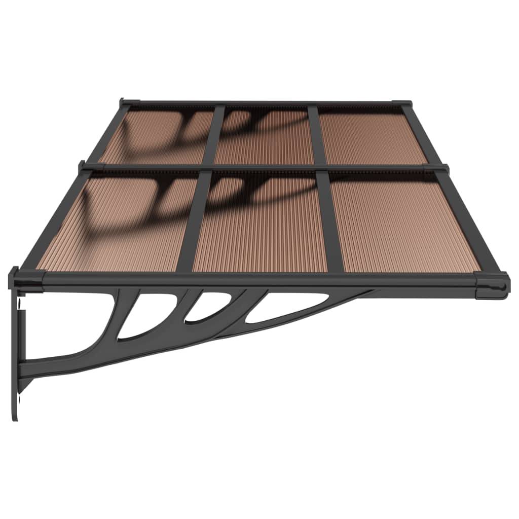 vidaXL Türvordach Schwarz 199x90 cm Polycarbonat