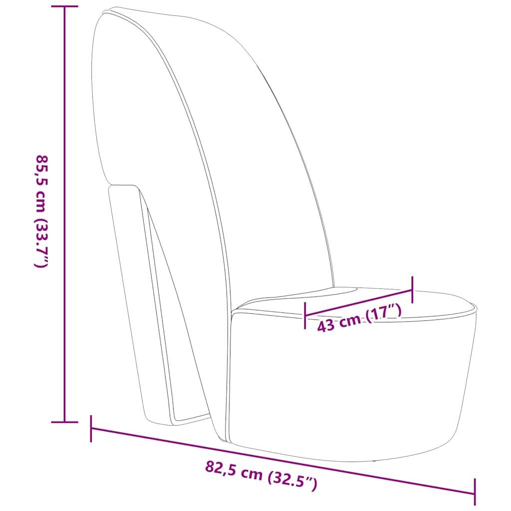 vidaXL Stuhl in Stöckelschuh-Form Lila Samt