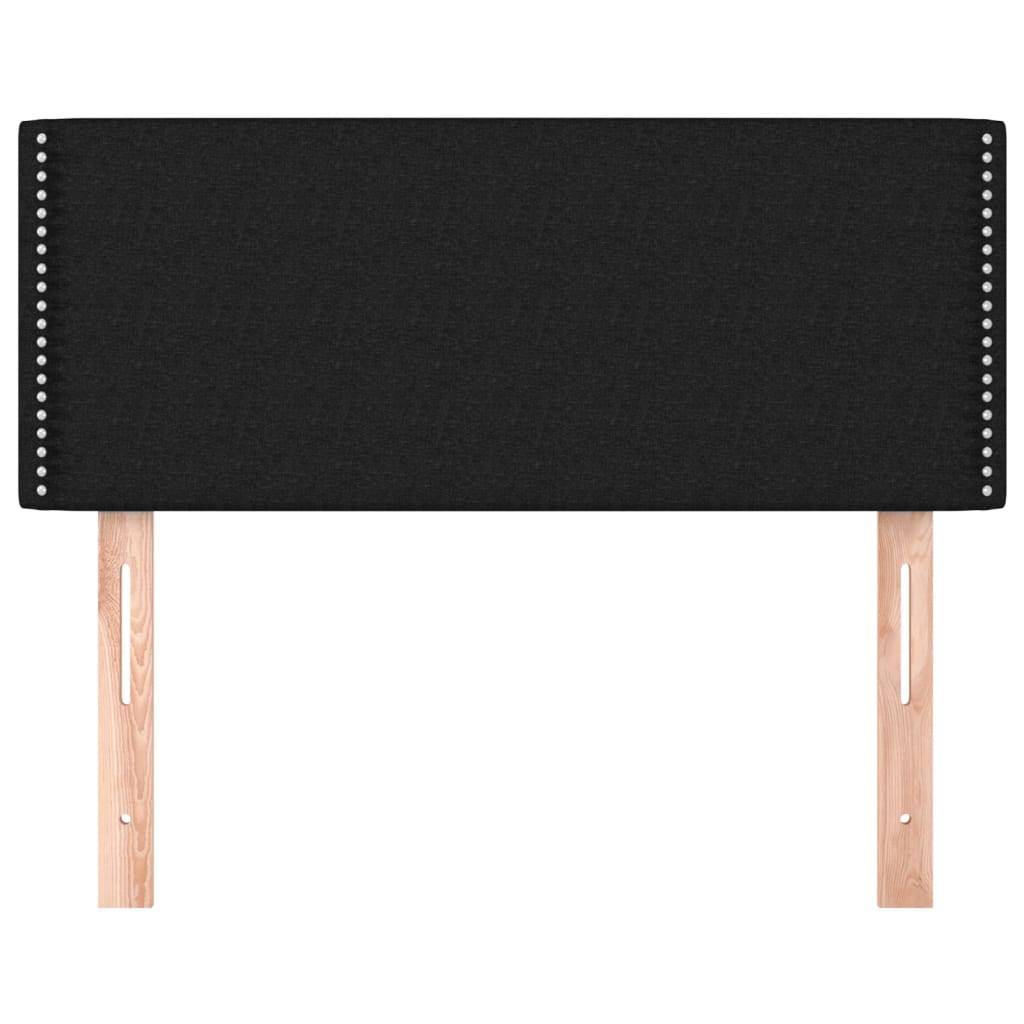vidaXL Kopfteil Schwarz 80x5x78/88 cm Stoff