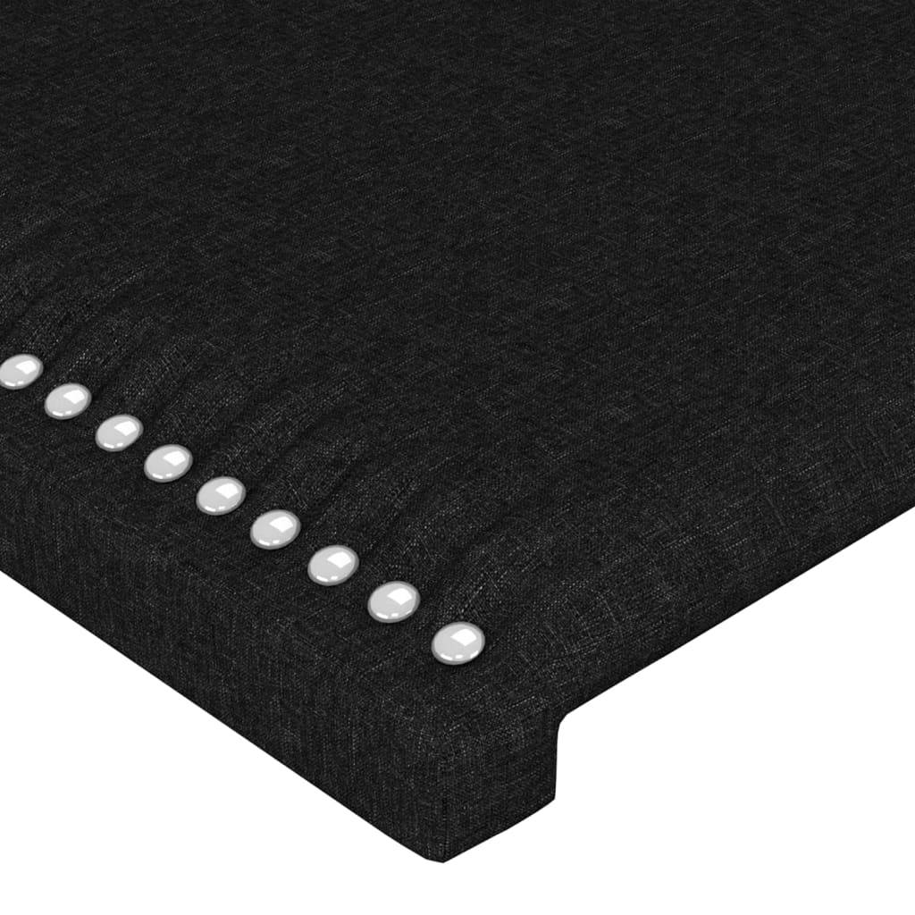vidaXL Kopfteil Schwarz 80x5x78/88 cm Stoff