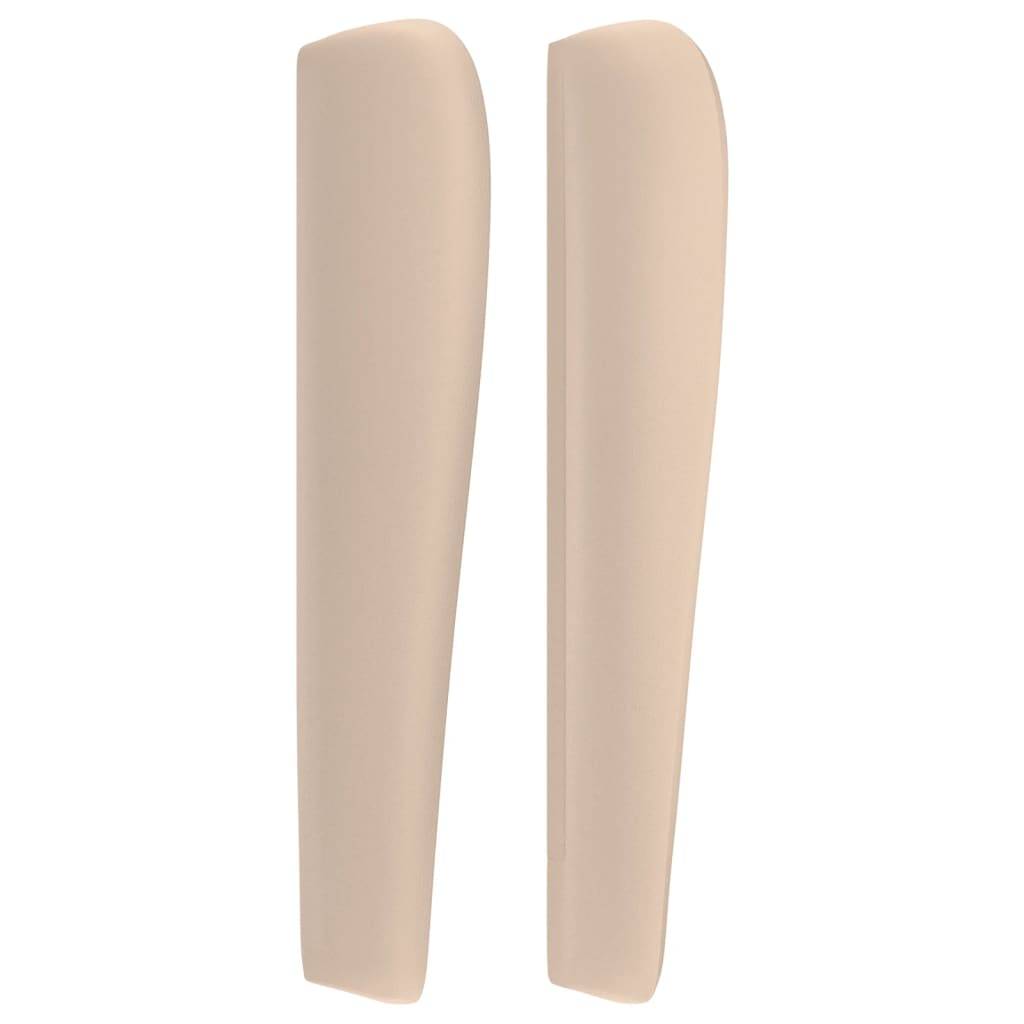 vidaXL Kopfteil mit Ohren Cappuccino-Braun 103x23x118/128cm Kunstleder