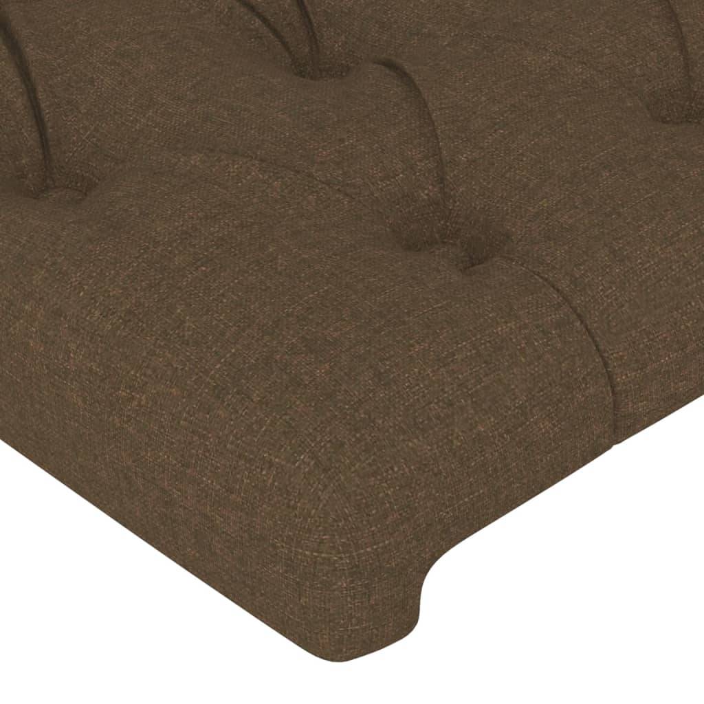 vidaXL Kopfteile 2 Stk. Dunkelbraun 90x7x78/88 cm Stoff