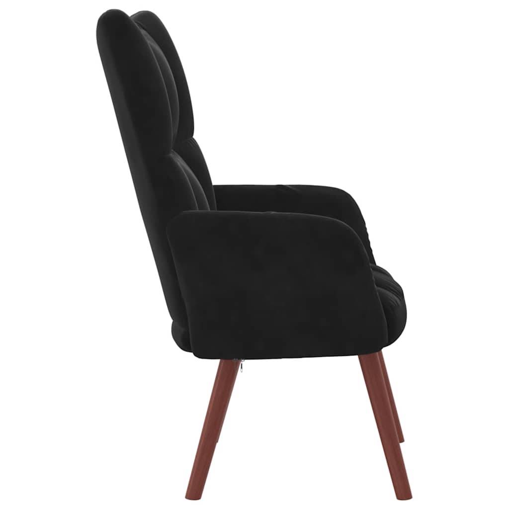 vidaXL Relaxsessel Schwarz Samt