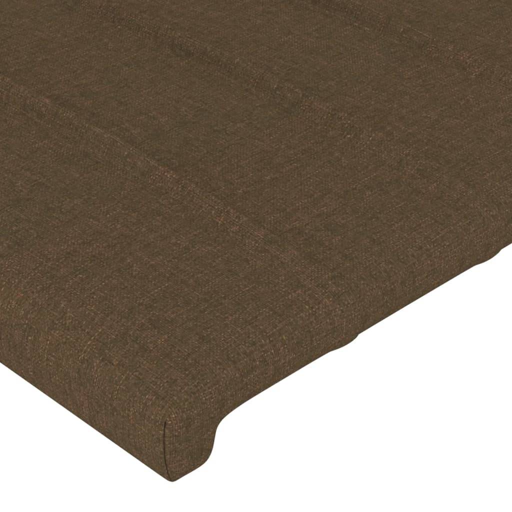 vidaXL Kopfteile 2 Stk. Dunkelbraun 72x5x78/88 cm Stoff