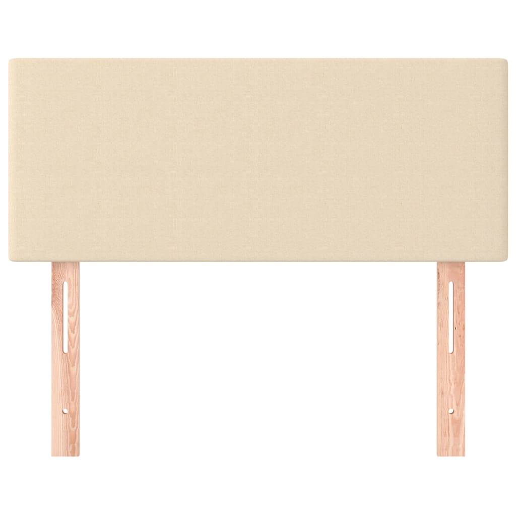 vidaXL Kopfteil Creme 80x5x78/88 cm Stoff
