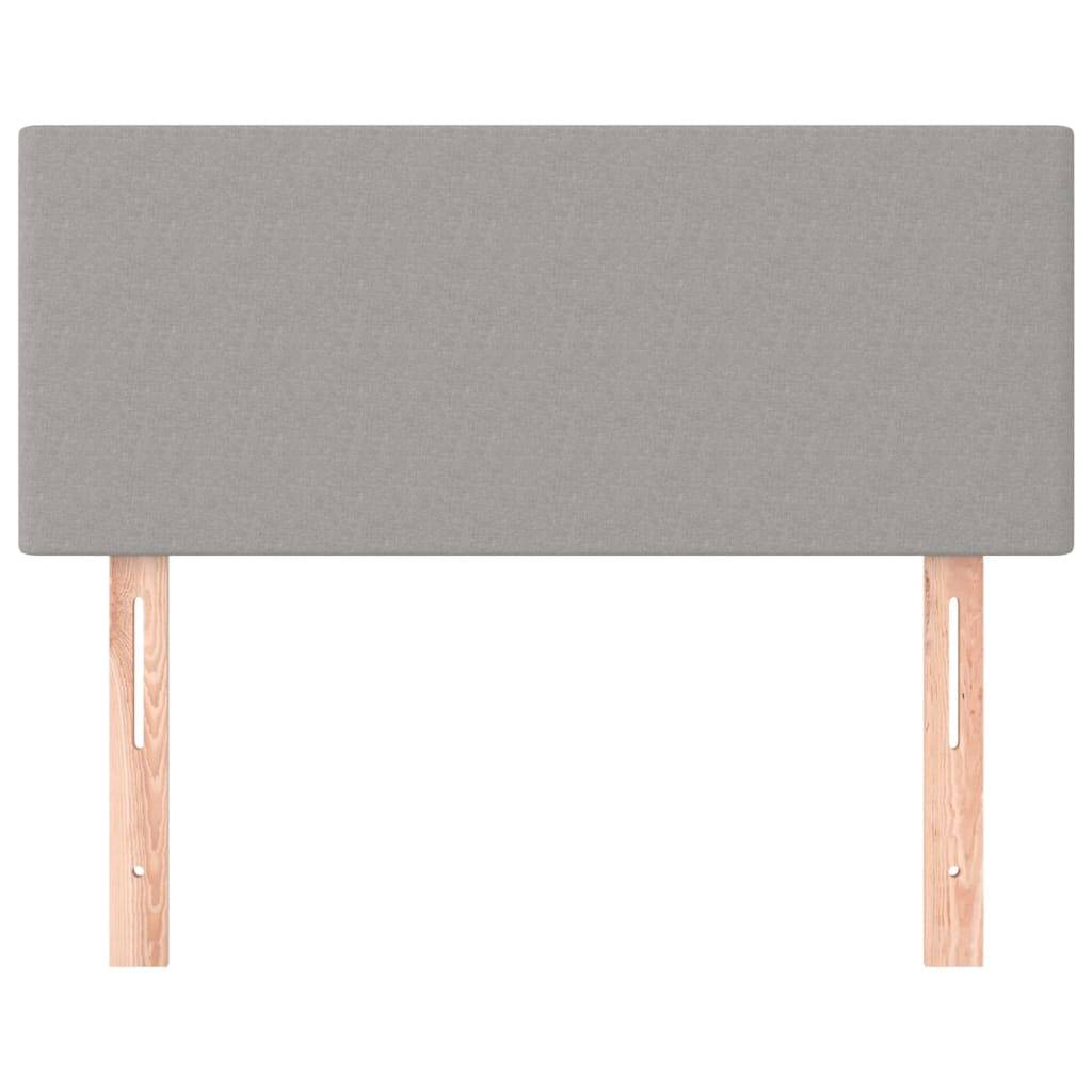 vidaXL Kopfteil Hellgrau 100x5x78/88 cm Stoff