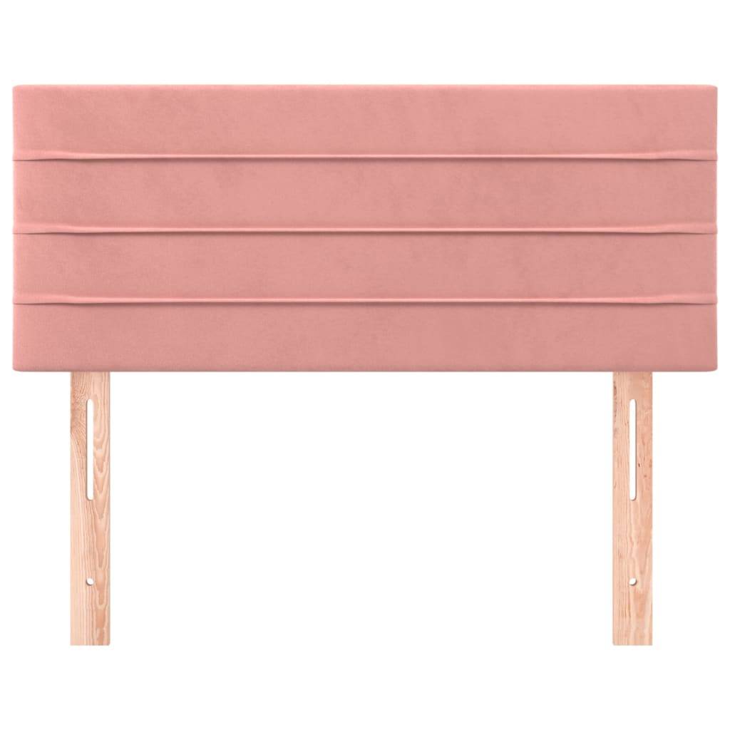 vidaXL Kopfteil Rosa 100x5x78/88 cm Samt