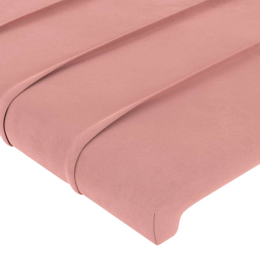 vidaXL Kopfteil Rosa 100x5x78/88 cm Samt