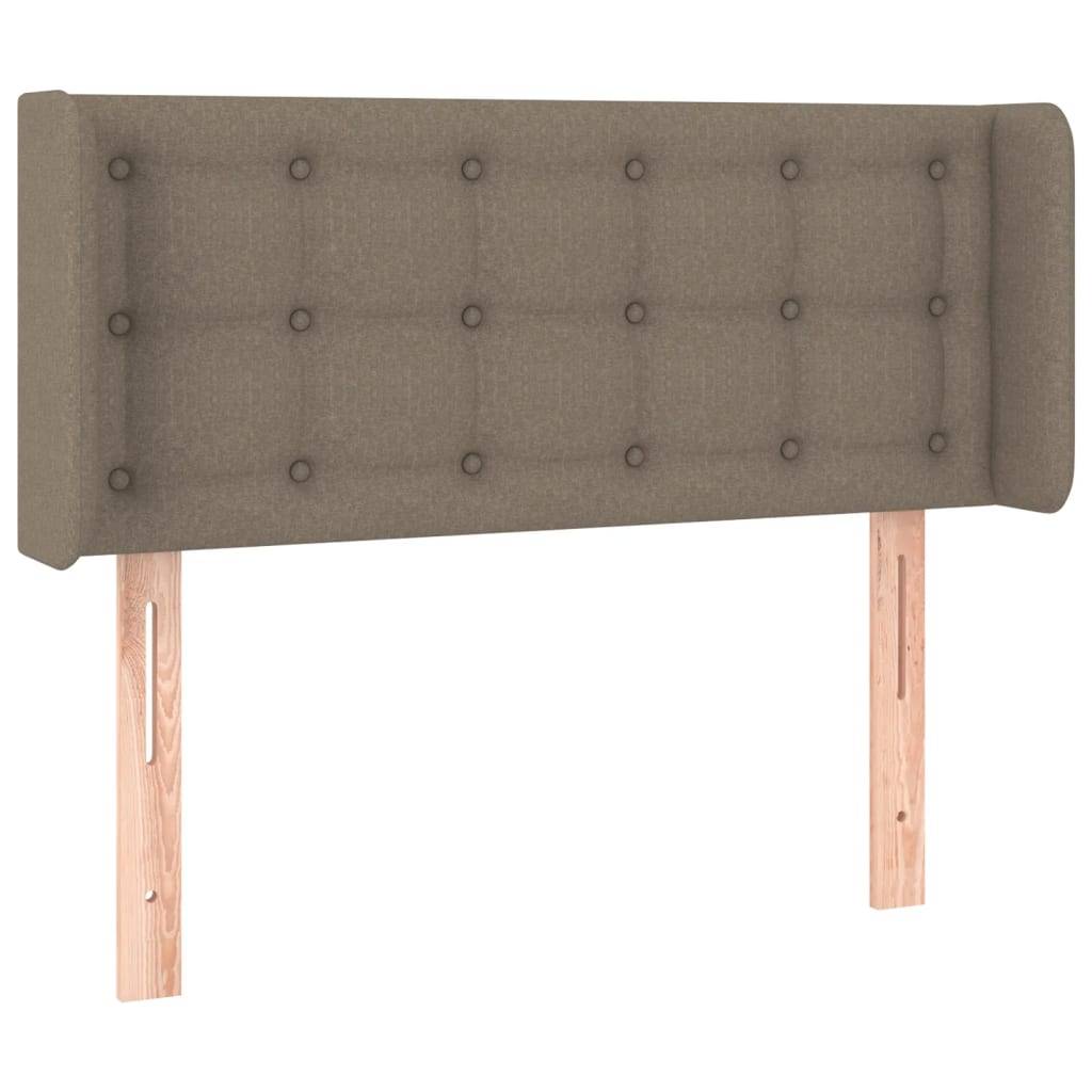 vidaXL LED Kopfteil Taupe 93x16x78/88 cm Stoff