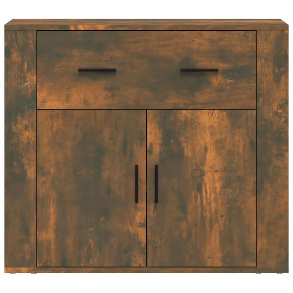 vidaXL Sideboard Räuchereiche 80x33x70 cm Holzwerkstoff