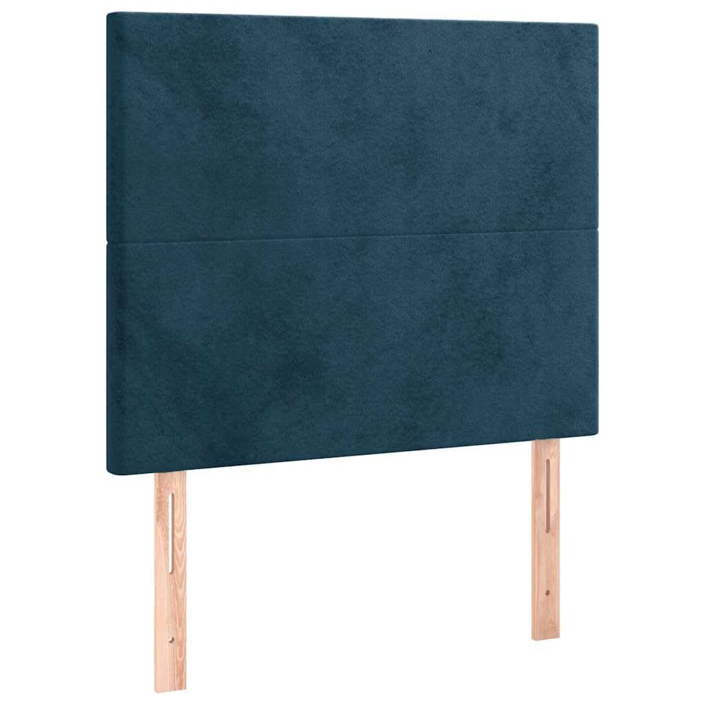 vidaXL Kopfteile 2 Stk. Dunkelblau 90x5x78/88 cm Samt