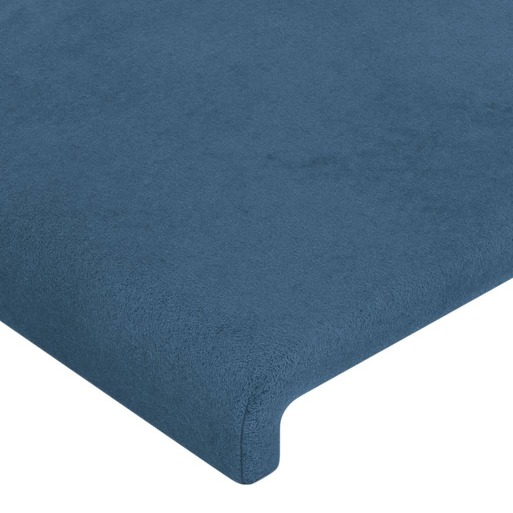 vidaXL Kopfteile 2 Stk. Dunkelblau 90x5x78/88 cm Samt